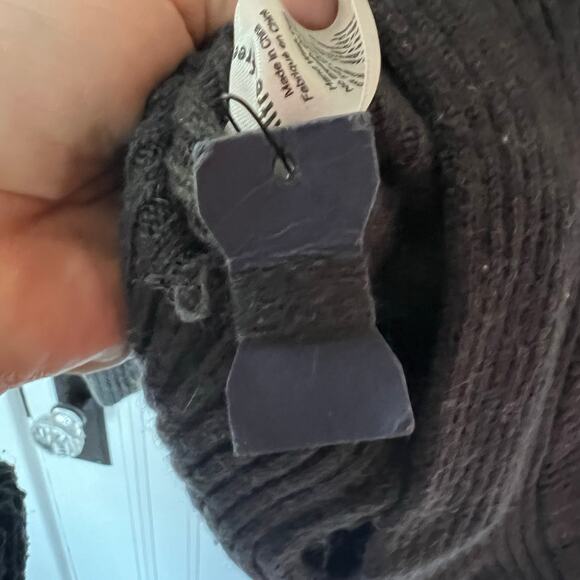 Wilfed Free Merino Wool Turtleneck Sweater Dark Green SZ L - Picture 9 of 9